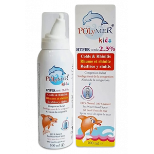 POLYMER KIDS HYPERTONIC 2.3% SEA WATER NASAL SPRAY 100 ML